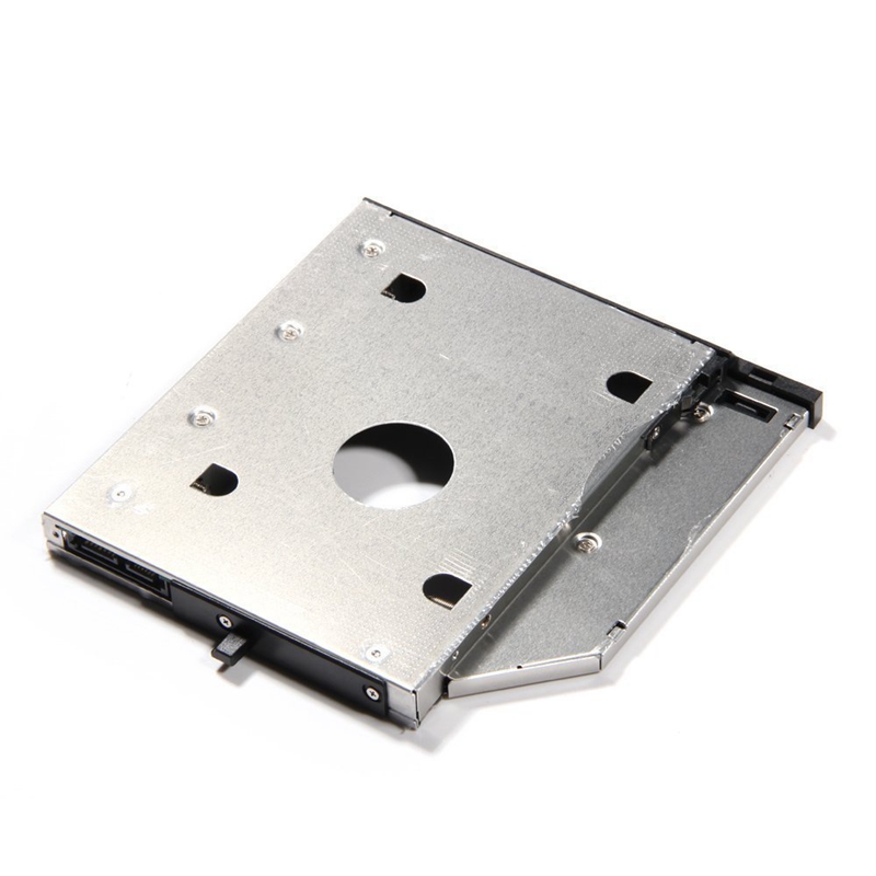 Universal Aluminum 12.7mm SATA 2.0 2nd HDD Caddy 2.5" HDD Case SSD Enclosure for Notebook 12.7mm ODD DVD-ROM Optibay