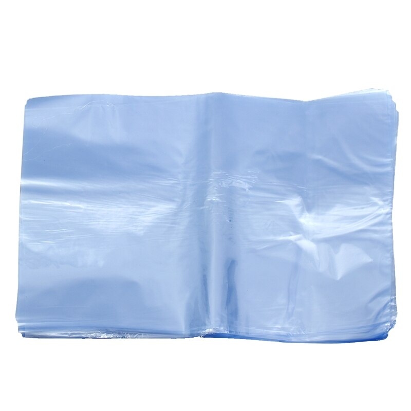 100Pcs PVC Heat Shrink Wrap Bags Flat Seal Packing 8 inch x 12 inch: Default Title