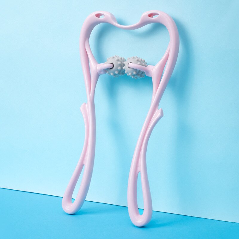 Pressure Point Therapy Neck Massage Tool Pressure Relieve Hand Roller Massage Neck Shoulder Dual Trigger Point Self Massager: A6