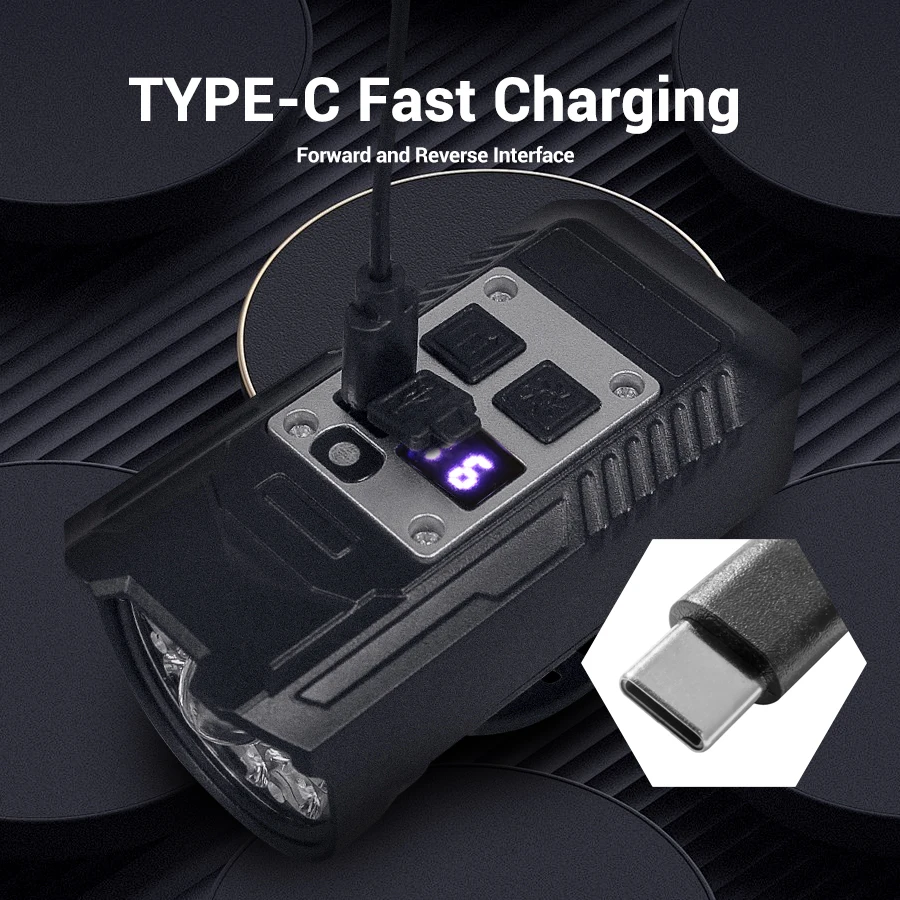 Bright Bicycle Light 9 LED Front Rechargeable MTB Mountain Bicycle Lamp Super Bright Bike Headlight Flashlight Cycling Scooter