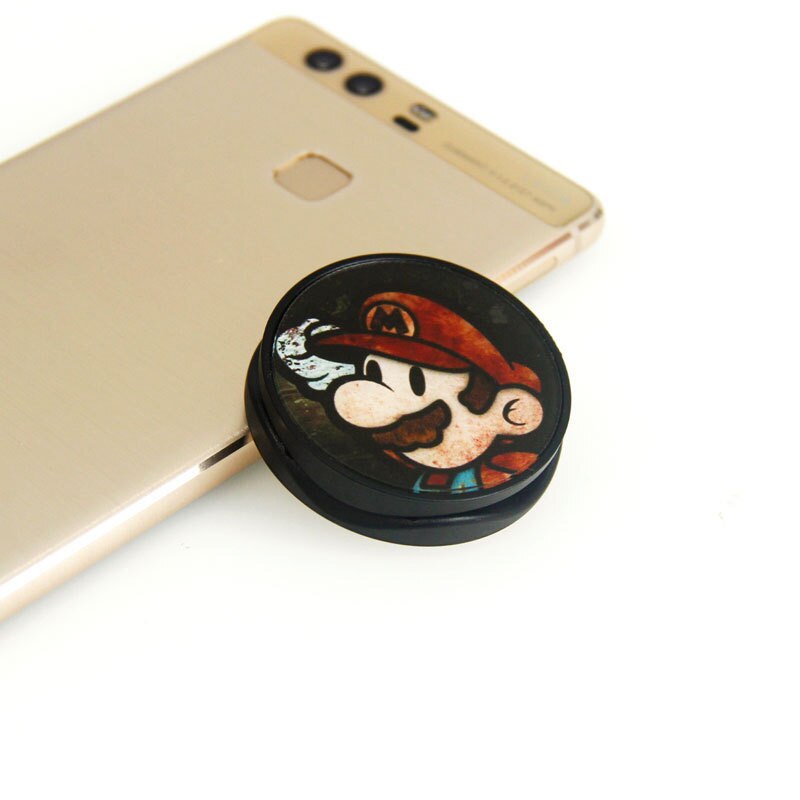 Cute Cartoon Round Universal Expanding Stand Grip Finger Ring Holder Mobile Phone Folding Bracket For iPhone 8 7 X XR XS MAX: 6