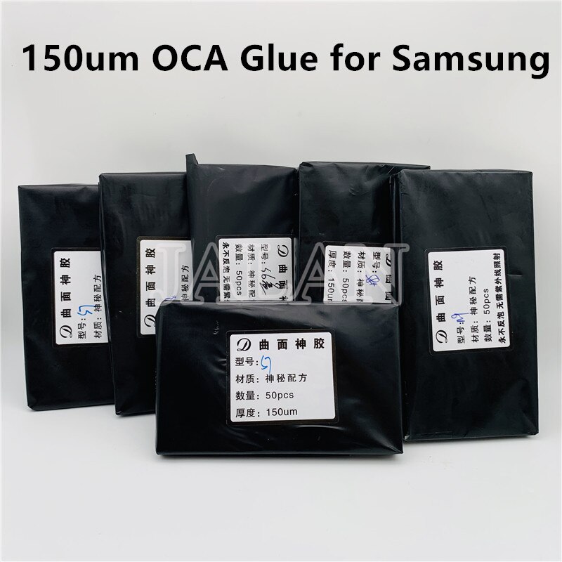 150um OCA Optical Clear Adhesive S10 S10+ S20 S20 Plus S20U Ultra Glass To OCA Glue Laminating Repair No Wave Screen Refurbished