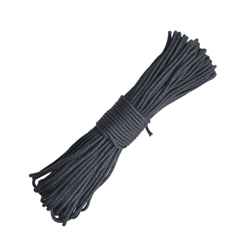 Dia 3 mm 5 10 20 30 metrów rdzeń spun linka spadochronowa smycz namiot liny dla Camping Clothesline DIY bransoletka: Black / 30M