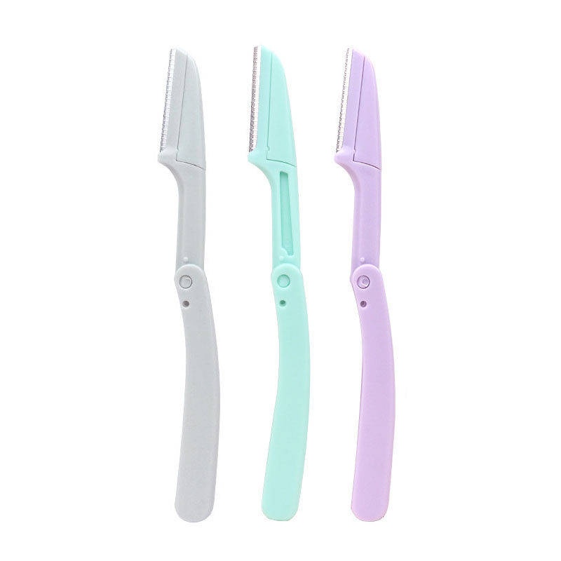 Karsyngirl 3pcs Vouw Wenkbrauw Trimmer Schaar Haar Remover Wenkbrauw Kam Scheermes Wenkbrauw Clip Makeup Tools Gezicht Scheermes voor Vrouwen: Zwart & Zilver