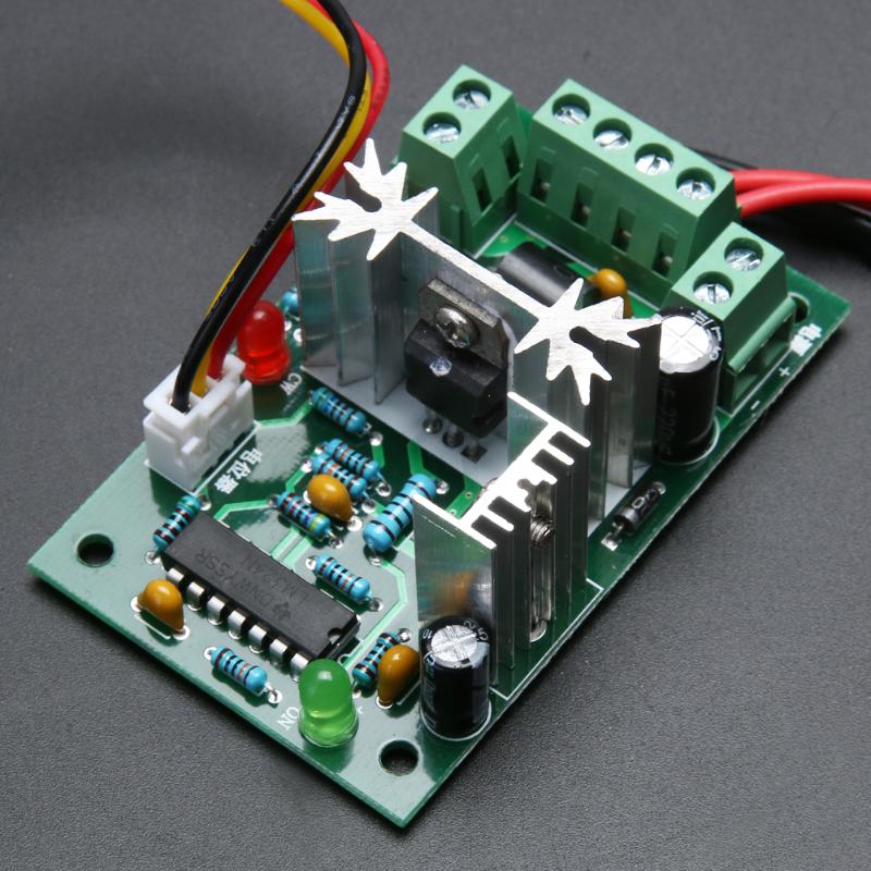 DC Motor Speed Controller C10V12V24V30V 120W PWM 500HZ Adjustable Volt Motor Controller CCM2 Overload short Circuit Protection