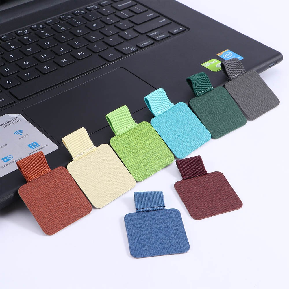 Porte-stylo autocollant 16 couleurs, pince à stylo en cuir, porte-crayon, boucle élastique pour carnets, journaux, presse-papiers, porta penne