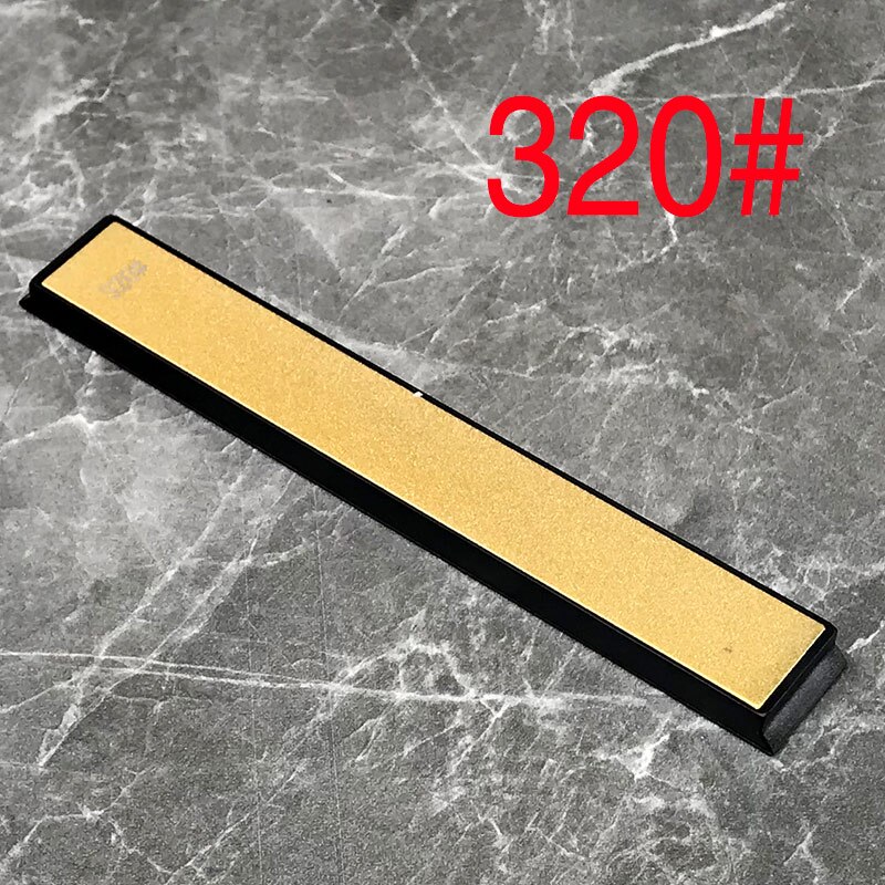 Cuchillo de titanio para afilar cuchillos de cocina, piedra de afilar, fácil de llevar: Grit 320