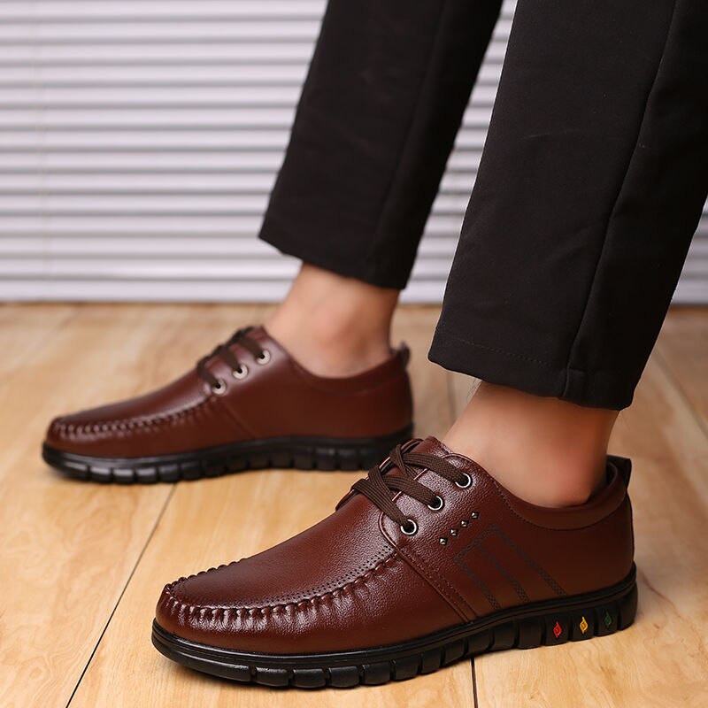 Acebuy 2 heren trouwschoenen heren zakelijke casual schoenen herenschoenen zachte zool platte schoenen