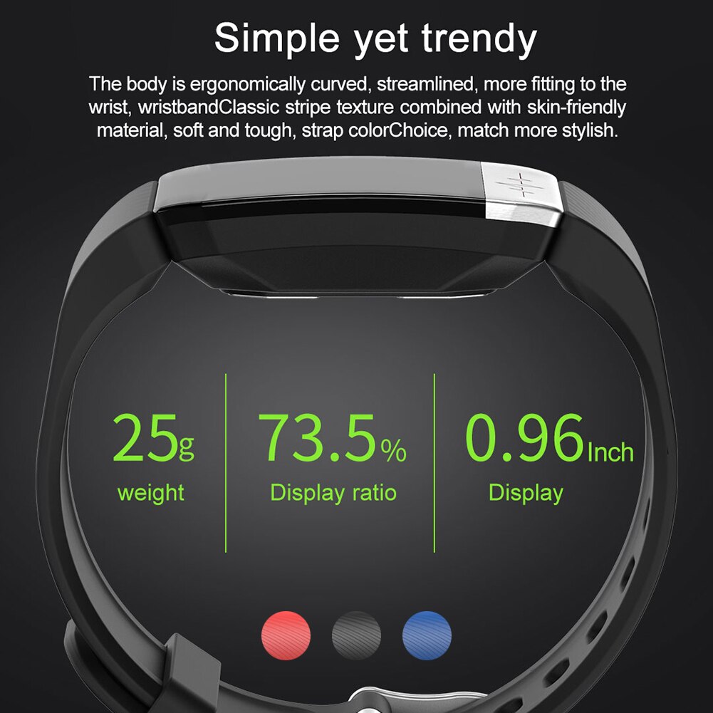 Smart Armband Lichaamstemperatuur Fitness Tracker Bloeddruk Waterdichte Sport Slimme Band Sport Mannen Vrouwen Band