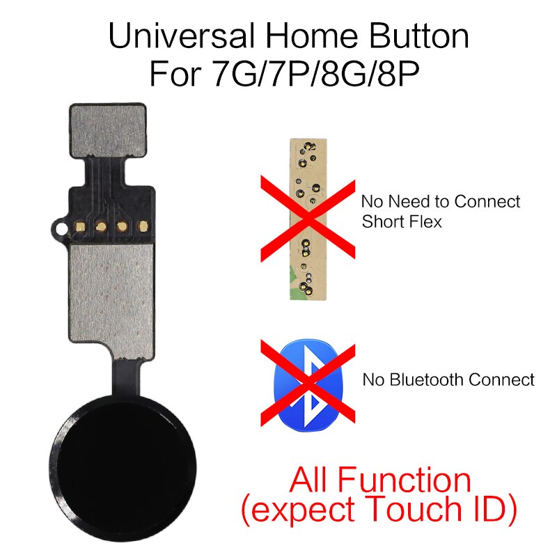 1pcs Home Button Flex Cable Home Flex Assembly For iPhone 7 8 Plus Menu Button With Return Function Replacement Parts