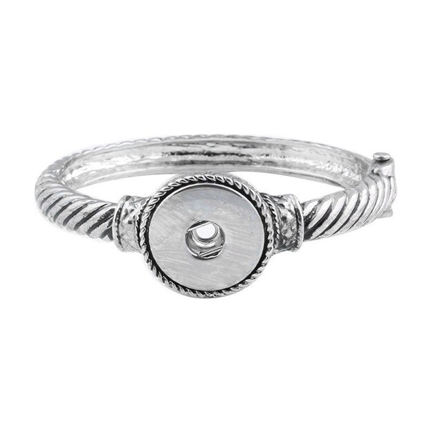 18mm Snap Jewelry Snap Bracelet Snap Button Bracelet Bangles Fit 18MM Snap Jewelry for Women Men Bracelets: 3