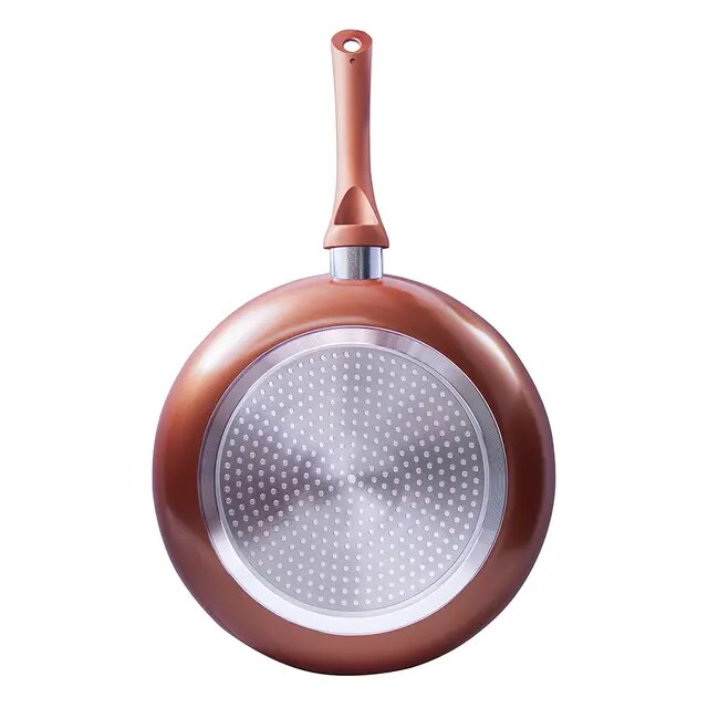 ANDRA - Sartén Cobre 20CM Mango de Plástico Anti-Adherente, Ecológica sin PTFE ni PFOA SARTENES OLLAS DURADERO COBRE