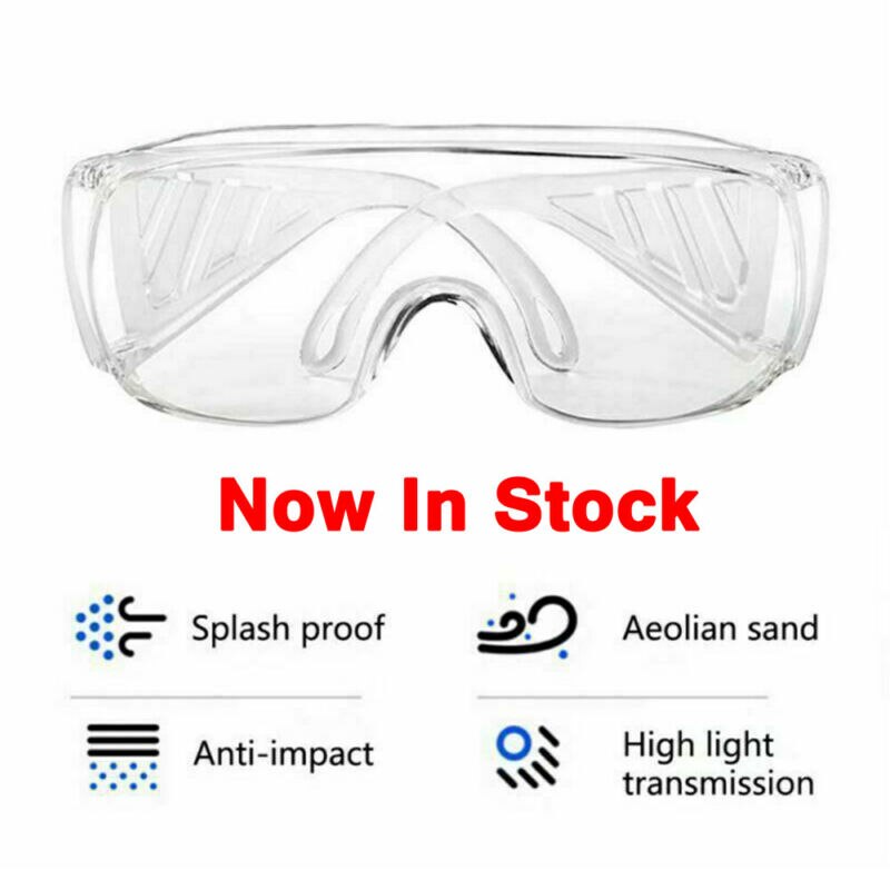 Transparent Safety Goggles Glasses Eye Protection Work Lab Anti Dust Clear Lens Work Protective Anti-fog Seal Eye Protection
