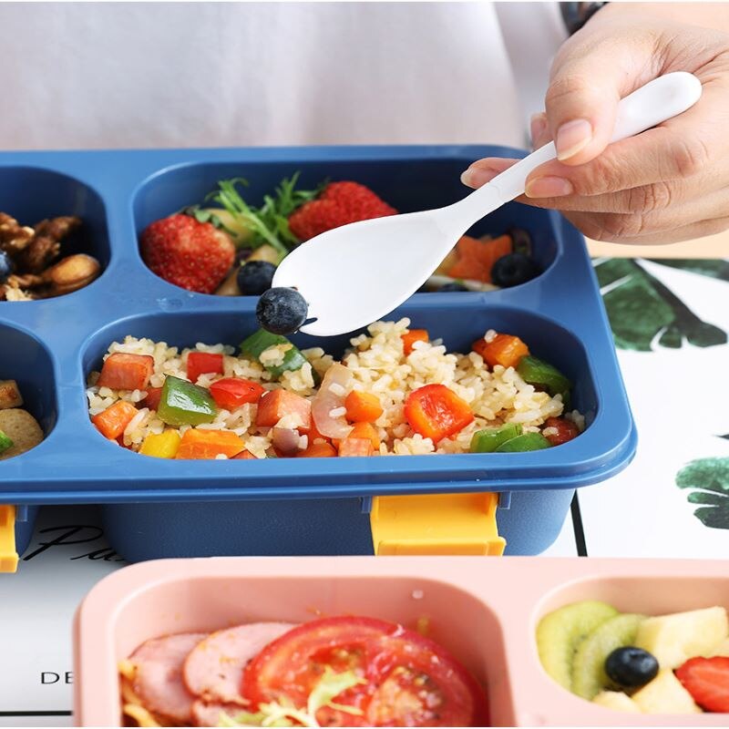 1 Pc Portable Lunch Box Bento Boxes Microwave Dinnerware For Kids Adults Food Food Storage Container Foodbox Kitchen Cocina