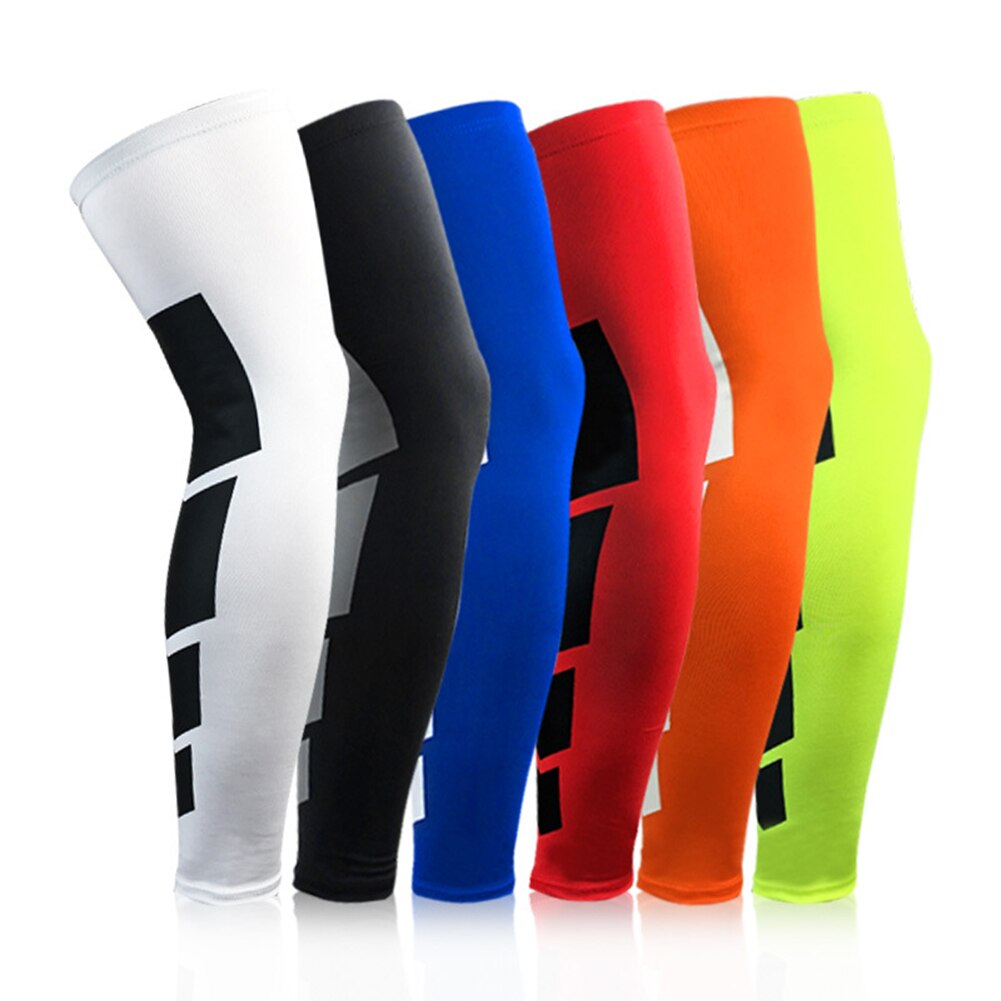 Calentador de piernas de ciclismo Unisex, transpirable, baloncesto, fútbol, correr, ciclismo, compresión, soporte para piernas, manga protectora