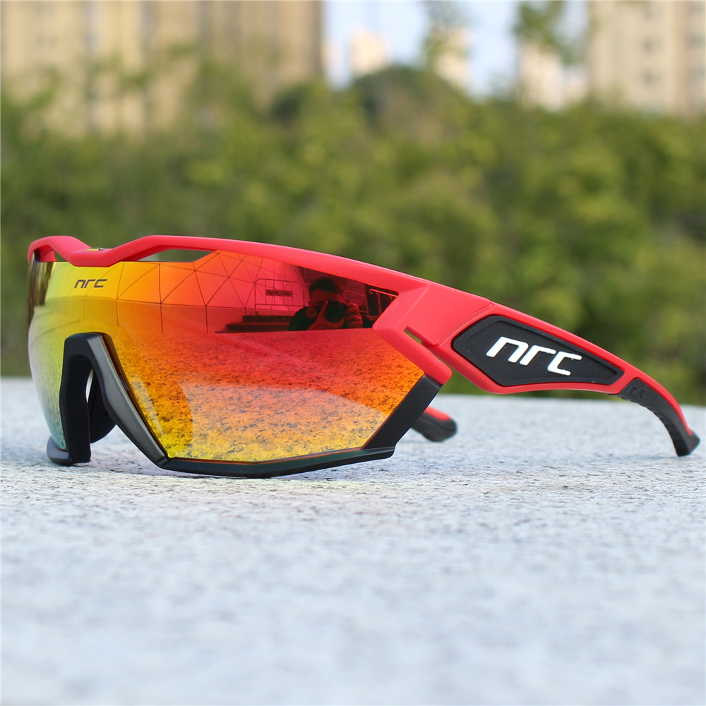 NRC X2 p-ride gafas de ciclismo hombre bicicleta de montaña deporte ciclismo gafas de sol MTB ciclismo gafas mujer: Blanco