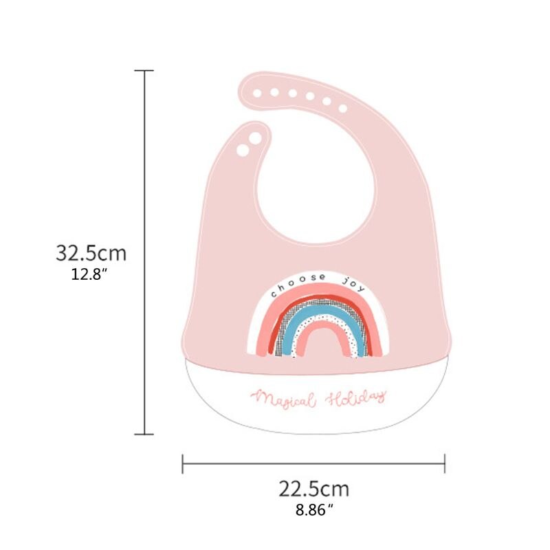 Peuter Baby Feeding Slabbetjes Baby Waterdicht Voedsel Catcher Pocket Zachte Siliconen Feed Speeksel Handdoek