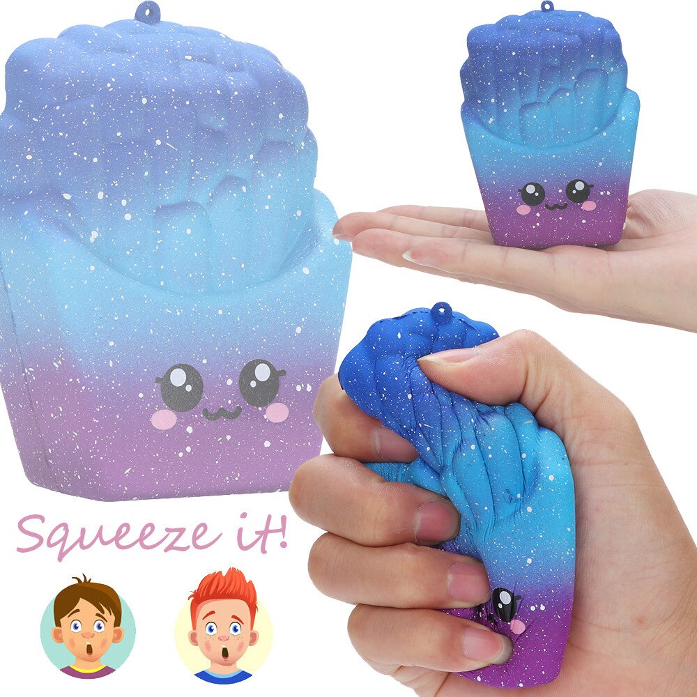 Kids Fidget Speelgoed Voor Volwassenen Antistress 8Cm Galaxy Frieten Squishies Langzaam Stijgende Squeeze Geurende Stress Verlichten Speelgoed