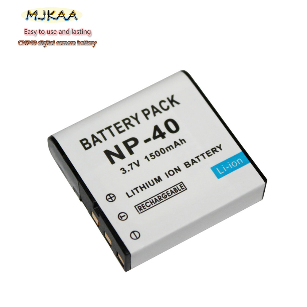 1Pcs Mjkaa 1500Mah NP-40 Np 40 Lithium Ion Batterij CNP40 Digitale Batterij Voor Casio EX-Z30/Z40/z50/Z55/Z57/Z750/EX-P505/P600/P700