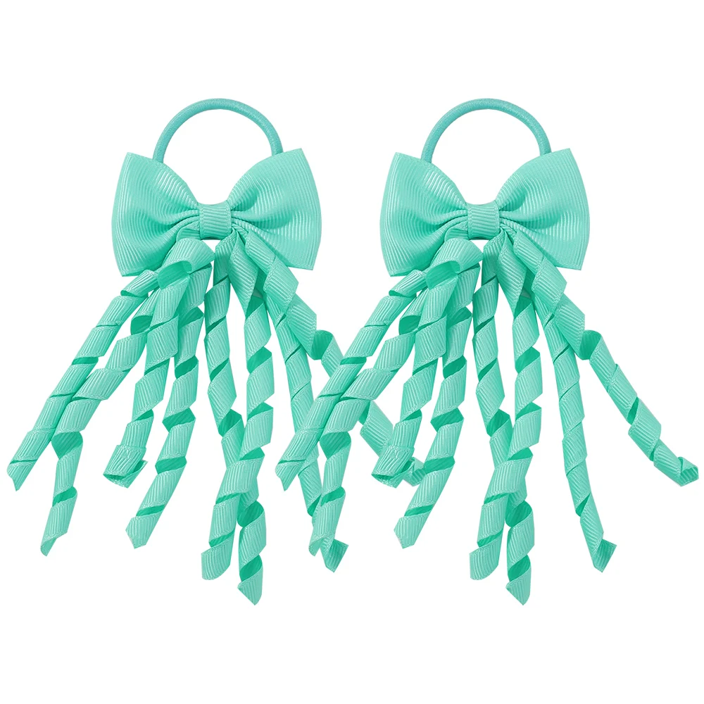 BABY BOWS Baby Meisjes Haarbanden Strikken 3 Inch Grosgrain Lint Krullend Korker Haarelastiekjes Elastische Kleurrijke Kinderen Haarband: Paars