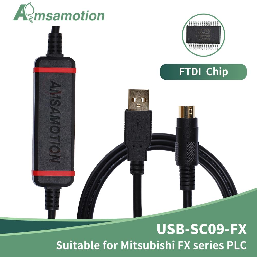 USB-SC09-FX For Mitsubishi PLC Programming Cable FX0N FX1N FX2N FX0S FX1S FX3U FX3G Series Communication Wire