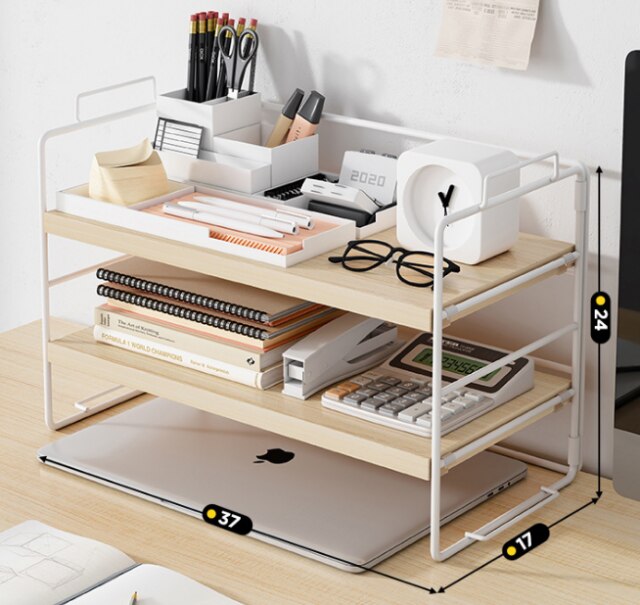 MUSHHE Extra Grote A3 Papier Opslag Unit Voor Kantoor En School Wit Bureau Map Plank Bureau Briefpapier Lade File Magazine Rack