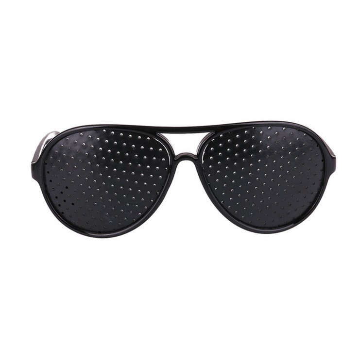 Anti-myopia Astigmatism Goggles Pilot Strabismus Correction Fatigue Pin Hole Glasses for Men Women Eyesight Improve Natural
