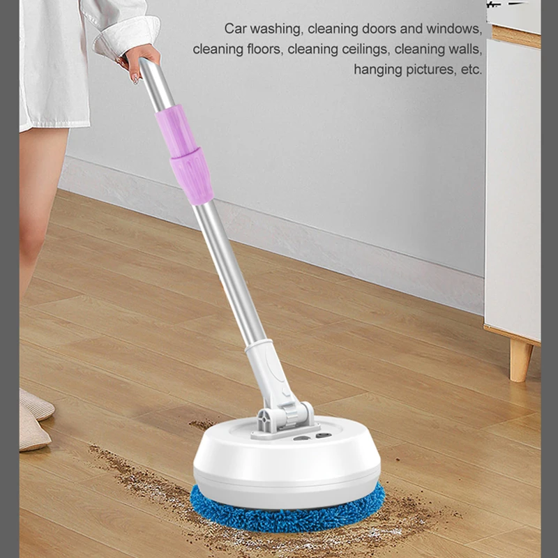 Kabelloser elektrischer Schleudermop-Reiniger, automatisch, 2-in-1, Nass- und Trockenreiniger für Zuhause, Auto, Glas, Decke, Tür, Fenster, Bodenschrubber