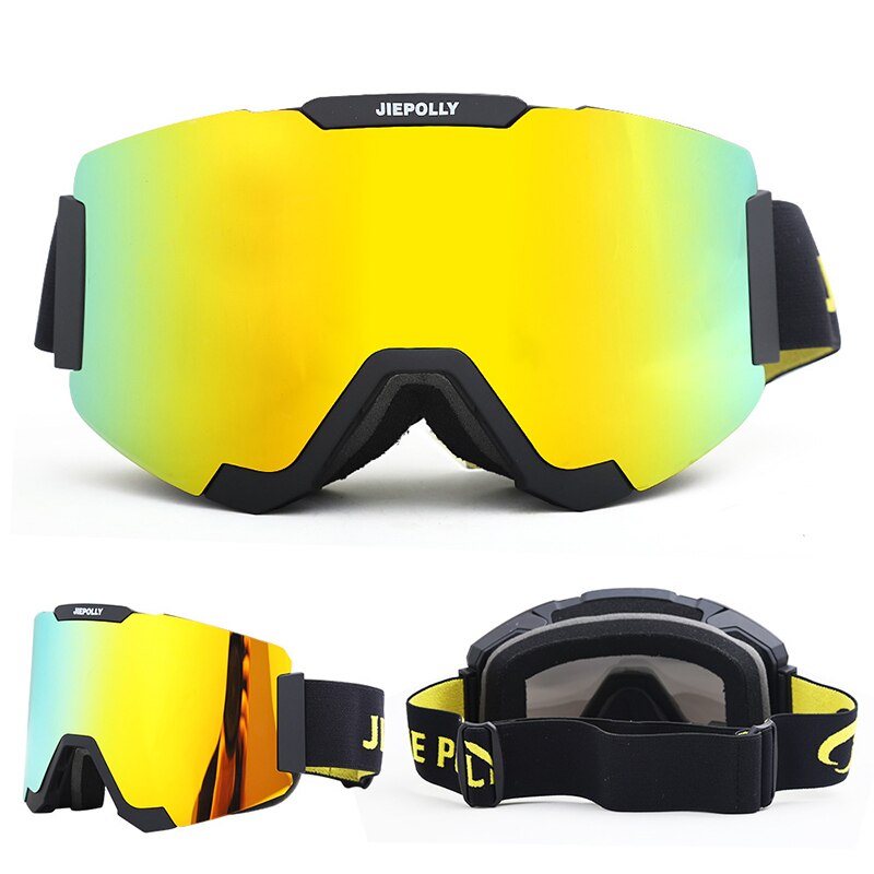 Magnetische Ski brille Skifahren skaten Doppel Objektiv UV400 Anti Nebel unisex Snowboard Ski Brille Ski Objektiv Schnee Brillen + Goggle fallen