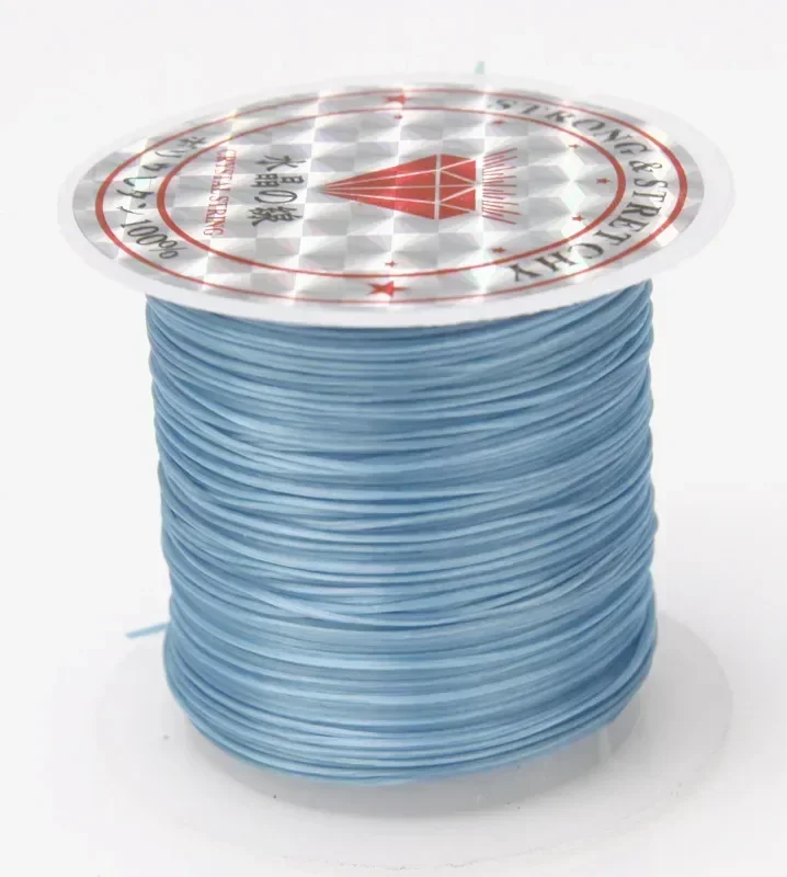 100M/Roll Strong Elastic Crystal Beading Cord 1mm for Bracelets Stretch Thread String Necklace DIY Jewelry Making Cords Line: Yellow