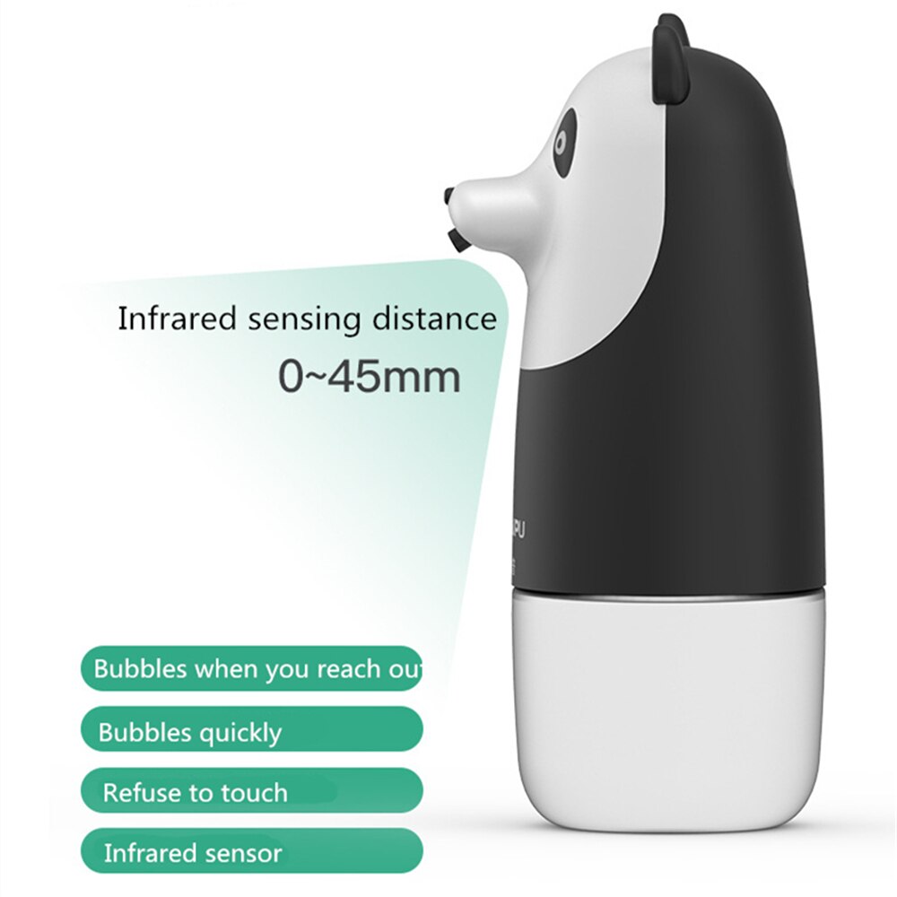 Leuke Panda Automatische Schuim Zeepdispenser Infrarood Sensing Zeepdispenser Automatische Inductie Zeepdispenser Voor Badkamer Keuken