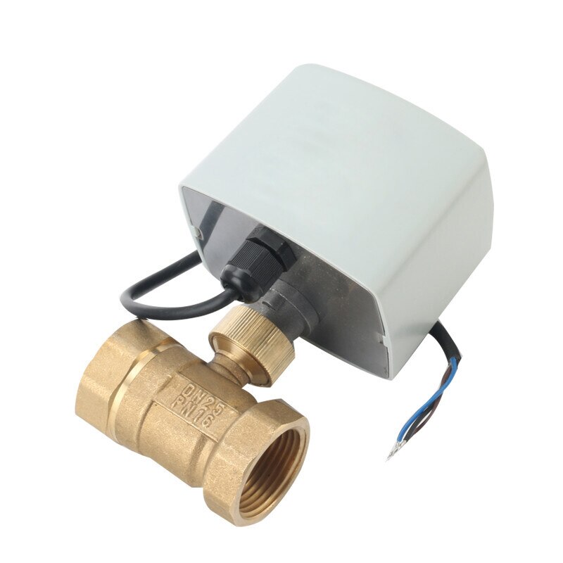 1/2&quot; 3/4&quot; 1&quot; 2&quot; Motorized Ball Valve 220V 12V 24V 3-Wire 2 Control Brass Electric Ball Valve Big Torque