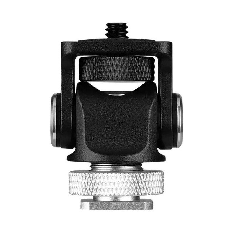 Adjustable Rotated Monitor Bracket Stand Mount Holder 180 360 Degree Mini Shoe Stand for Vlogger DSLR Camera Head