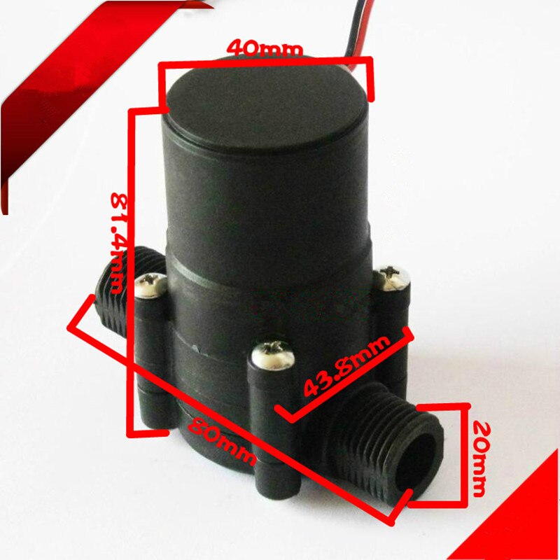 Water flow sensor meter counter indicator Hydroelectric power Micro-hydro Piped water generator Portable water charger