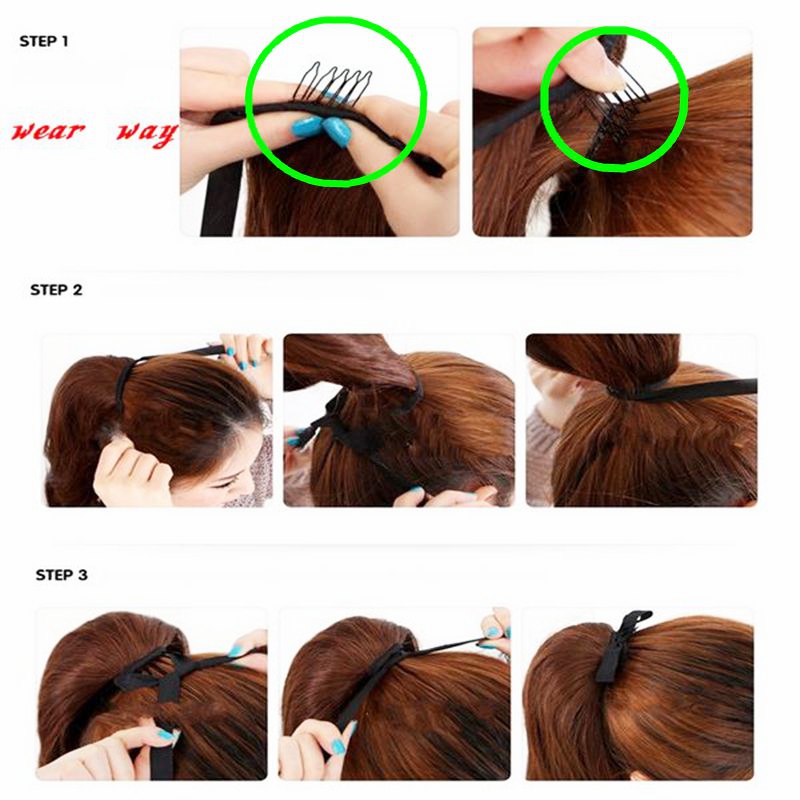 40 Pieces 7-teeth Durable Black Comb Clips For Hair Extensions Small Wig Combs Clips For Wig Caps