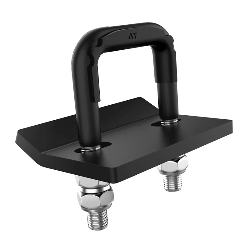 Trailer Damper U-Bolt Heavy-Duty General Anti-Rattle Stabilizer Hitch Tightener Lock Down Tow Clamp Trailer Couplings Parts: black