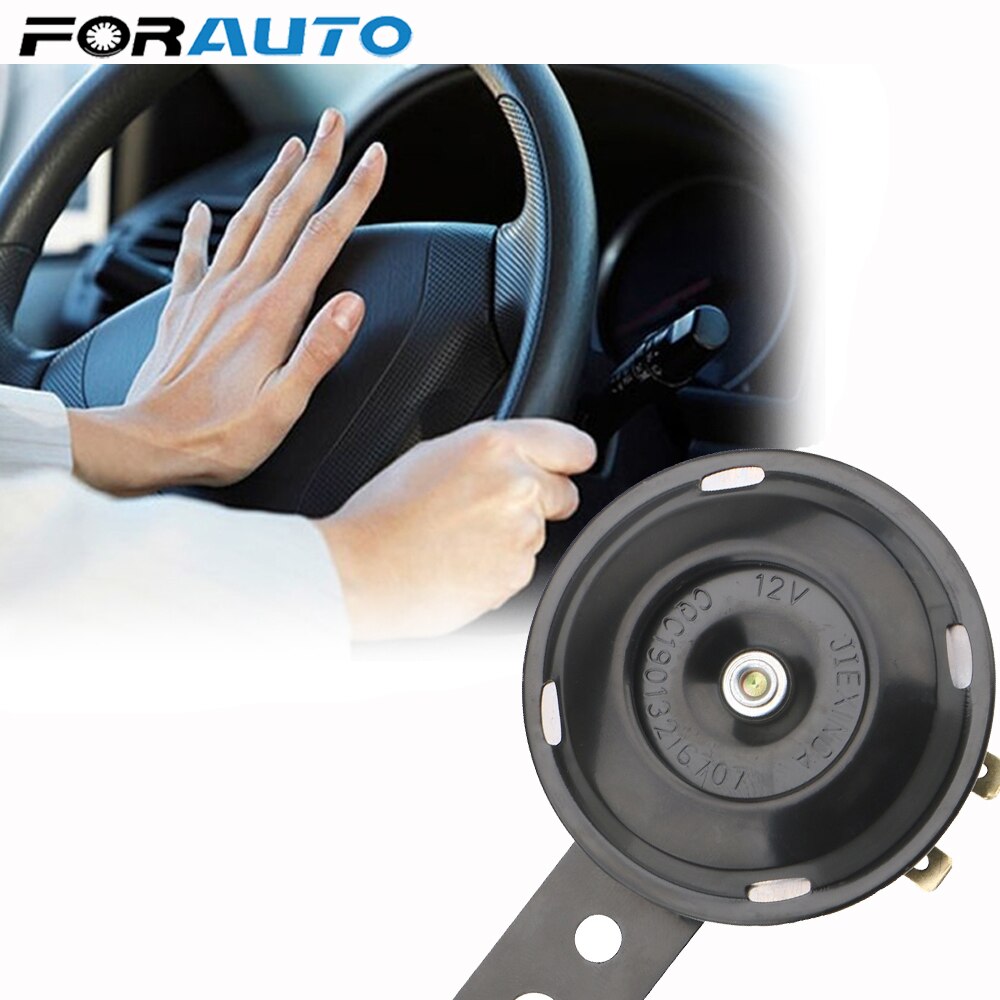 Universal Motorcycle Electric Horn kit 12V 1.5A 105db Waterproof Round Loud Horn Speakers for Scooter Moped Dirt Bike ATV