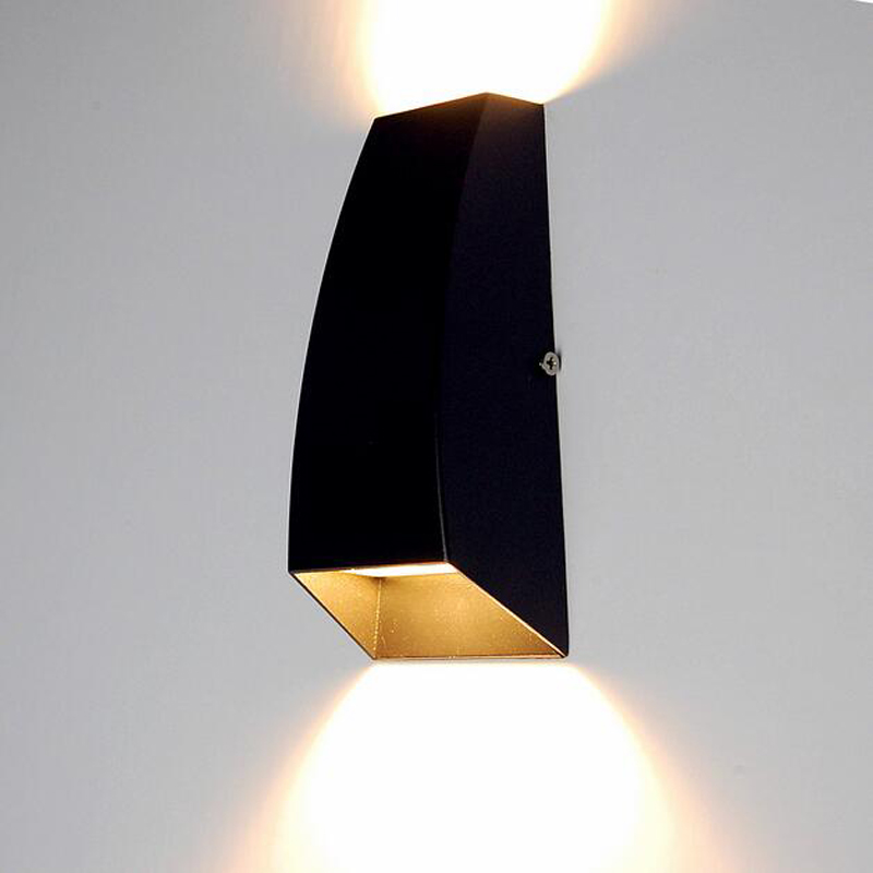 Outdoor Waterdichte Led Wandlampen Up En Neer Wandlamp AC90-260V 2*3W Cob Lamp Aluminium Binnenplaats Tuin veranda Gang Lichten