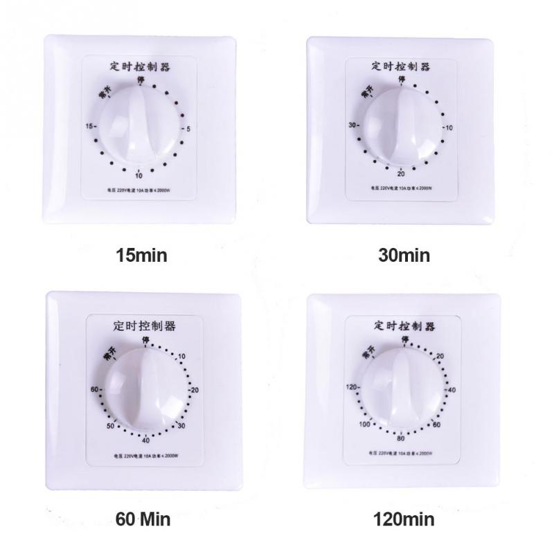 Mechanical Timer Swtich AC Intelligent Timer Switch Controller 15 30 60 120 Minutes Countdown Timing Switch controller