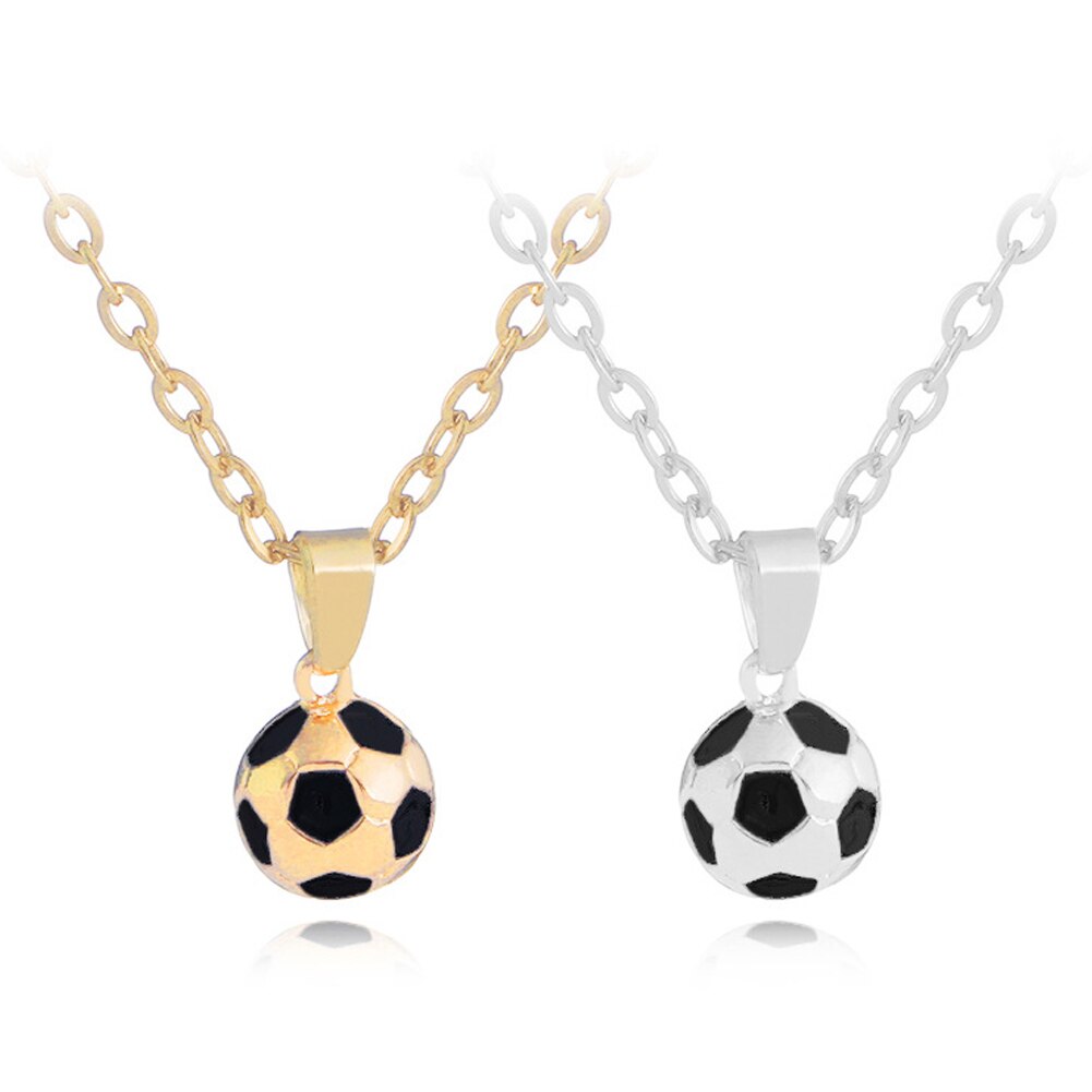Football Pendant Men Stainless Steel Chain Russia Soccer Ball Male Sports Hip Hop Men