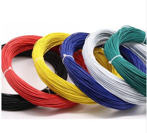 UL1332 Ptfe Vertind Koperdraad 26AWG Plastic Geïsoleerde Hoge Temperatuur Elektron Kabel Lamp Diy Lijn-5/10Meter