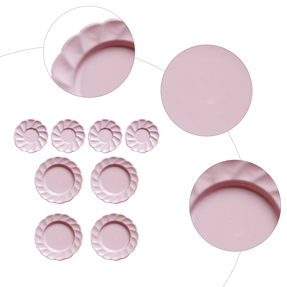 8pcs Decorative Mini Dish Bowl Lovely Mini Dish Plate