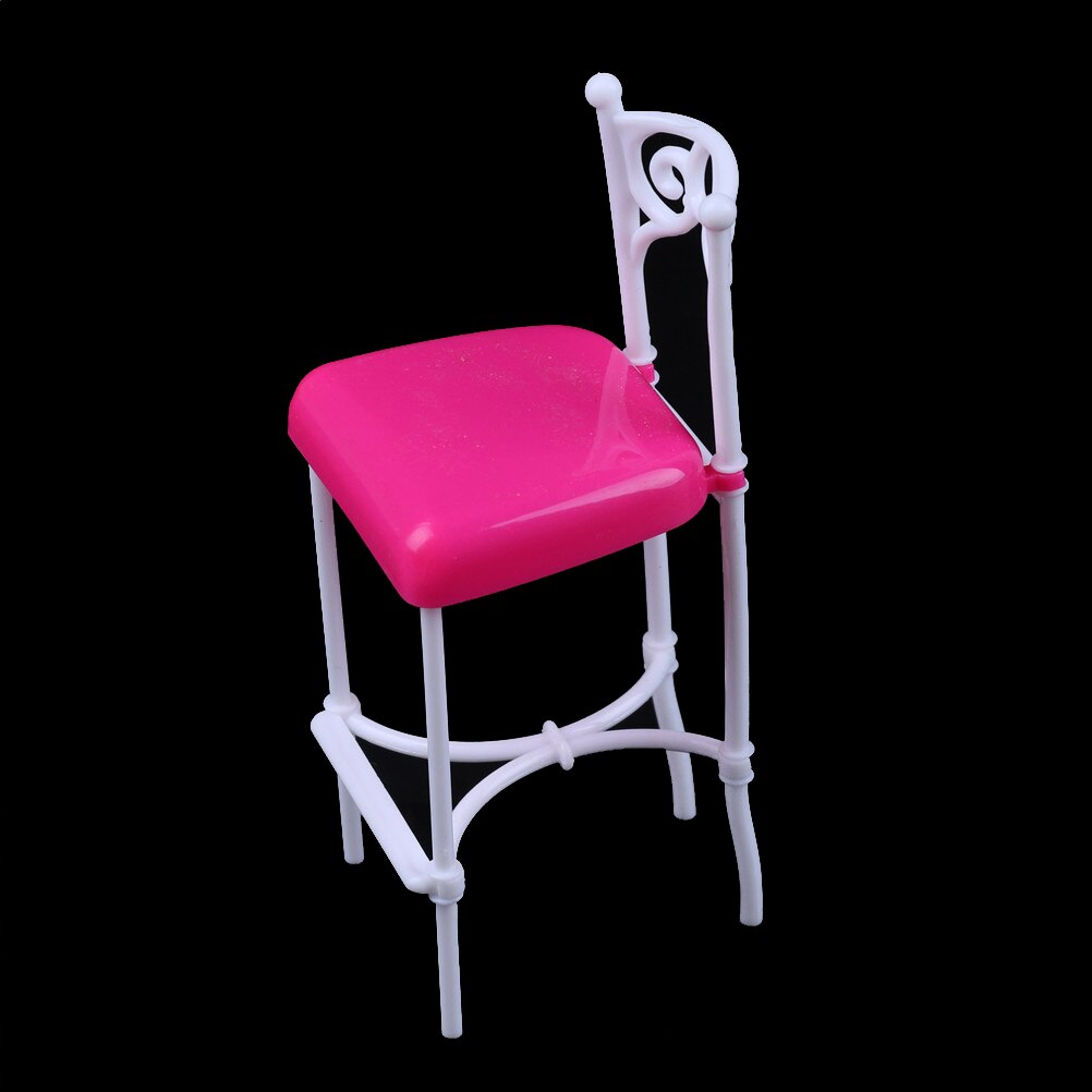 Kid Plastic Pretend Play Table Chair Furniture Toy Doll Accessories Furniture Dolls House Miniature Bath Bed Living Room Toy: 5