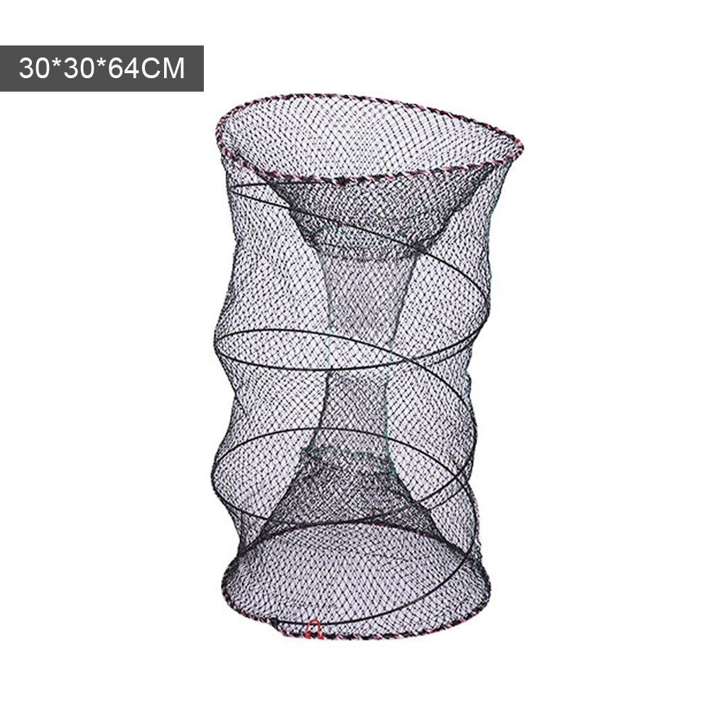 fishing cast nets china fish crab trap network cages shrimp nylon netting Automatic Fishing Cage Foldable Trap Cast Net Folding: M