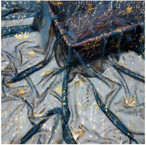 Cosplay kjole bronzing chiffon stof pil grene tyndt stof bronzeret kostume materiale gør-det-selv scene 1 meter: 3 krikand