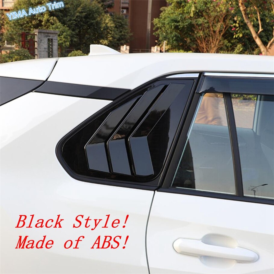 Couvercle de ventilation latéral du panneau de fenêtre arrière, accessoire en Fiber de carbone, en noir, pour TOYOTA RAV4 ravav 4 XA50 – 2022