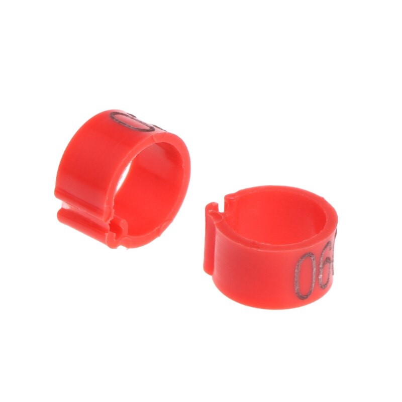 100 Stck 8mm Identifizieren Ring Träger Taube Ausbildung Liefert Bein Anzahl Vogel Bands