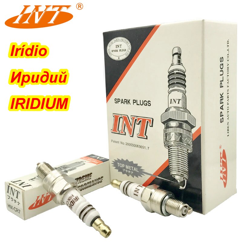 10 Uds Iridium bujía HIX-CR7 C7HS-IR para CR7HIX CR7HSA CR7HVX A7RTC A7TC A6RTC A7TP IU22 IUF22 Z7G BUJIA C90D XL50