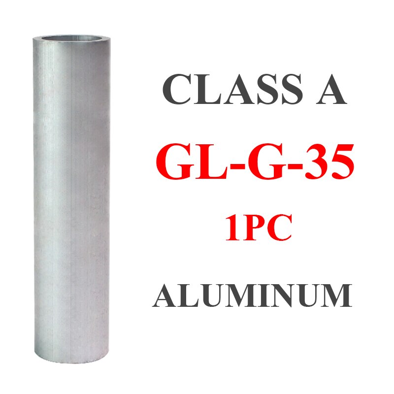 Connecteur de cosse de Tube, en aluminium, sans fil d'isolation, trou de câble, manchon de connexion, Terminal à sertir, 1 pièce, série GL: GL-G-35