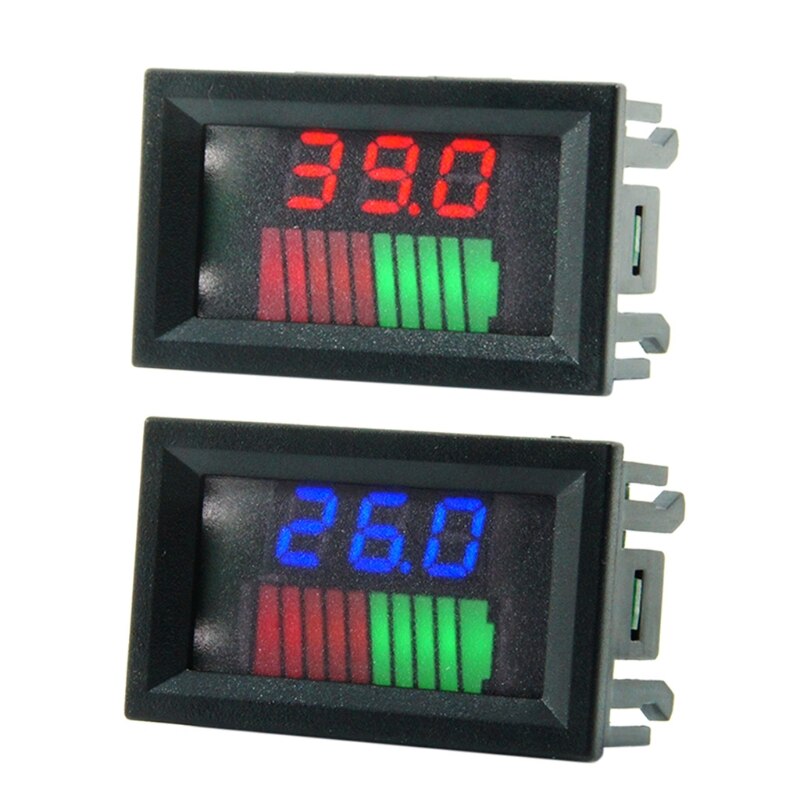 12V - 72V Blei-säure Batterie Ladezustand Anzeige Kapazität Prüfung Messgerät Voltmeter W91F